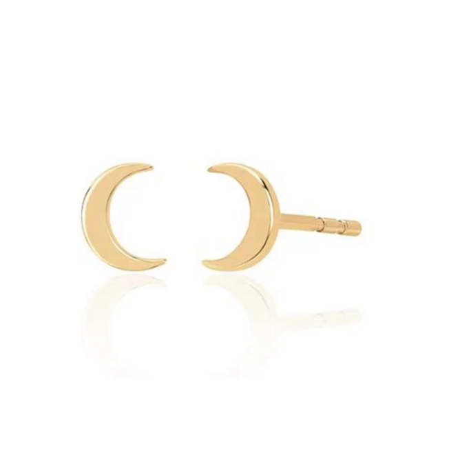 Quarter Moon Studs