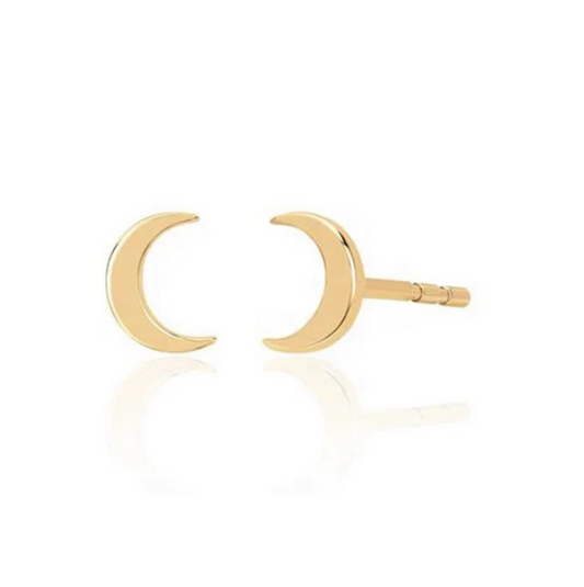 Quarter Moon Studs